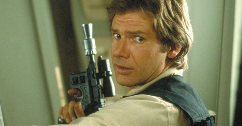 Han and his trusty DL-44.